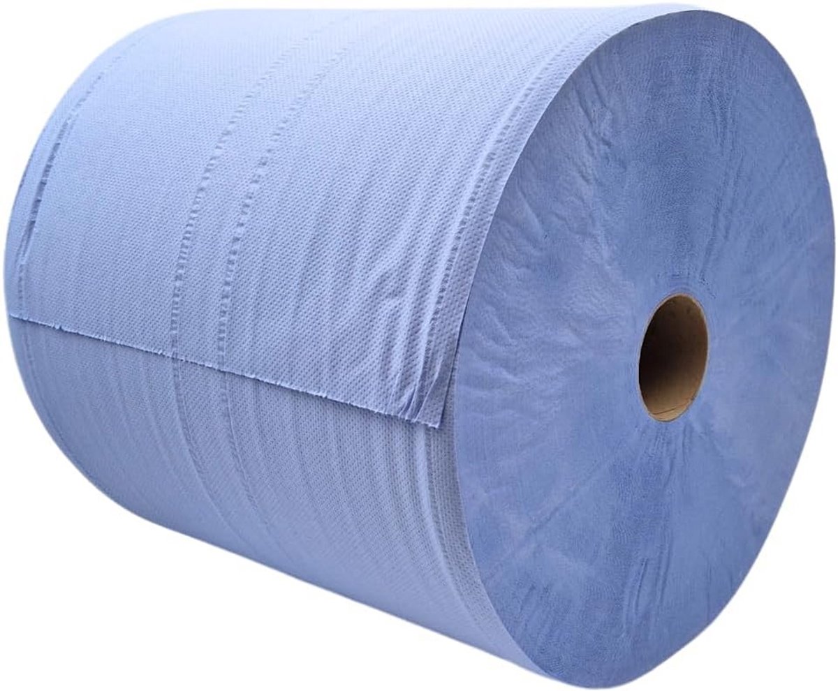 Professionele Blauwe Poetsdoeken Rol 3-Laags 1000 Vellen Perforated Absorberend