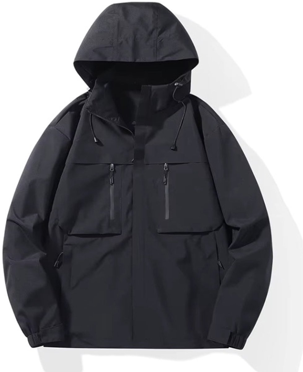 Waterdichte Wandeljas HorizonJacket Unisex Hike Horizon Zwart