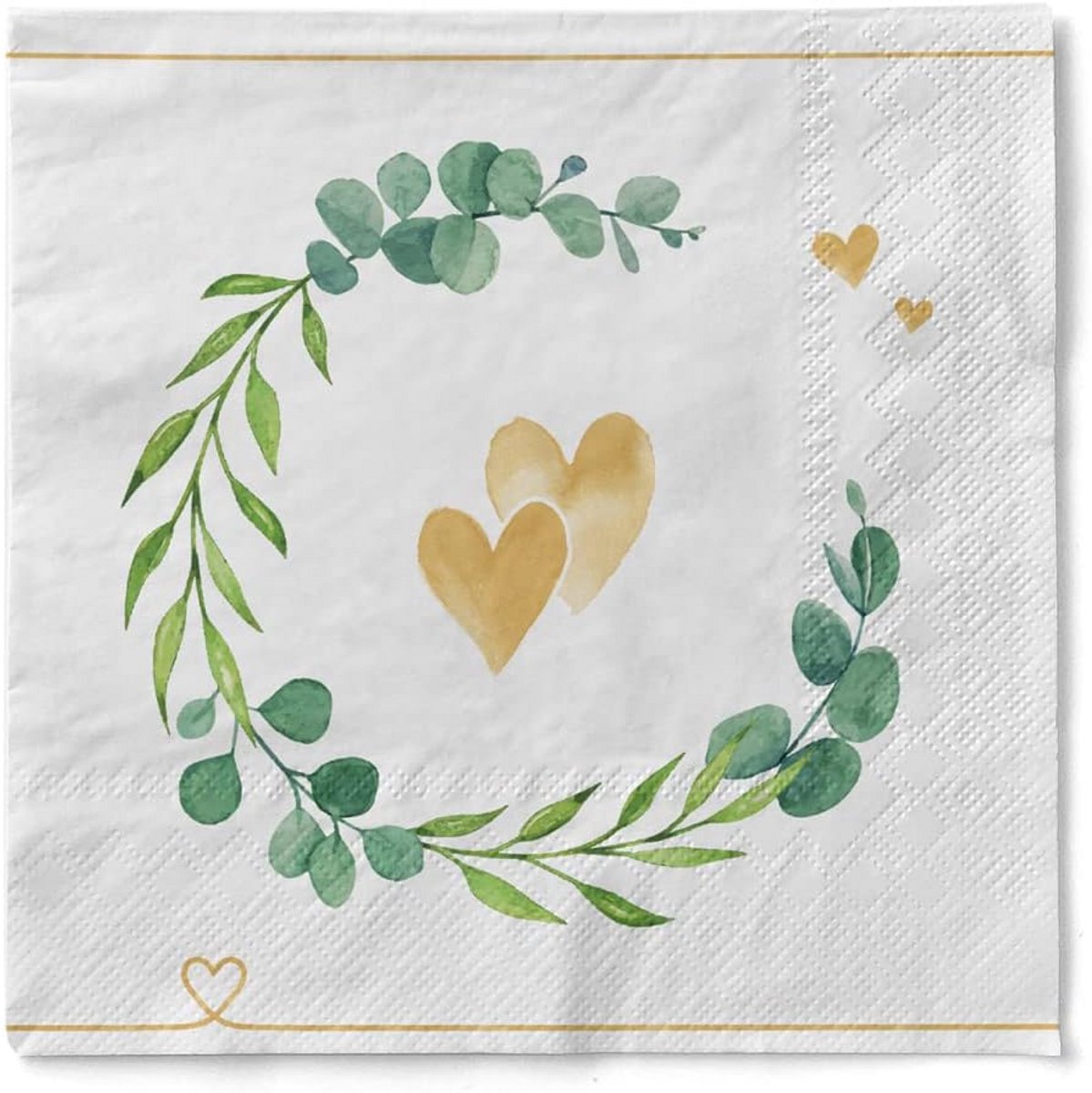 Drielaagse Tissue Servetten 33x33 cm Absorbend voor Feest en Bruiloft 100 Stuks