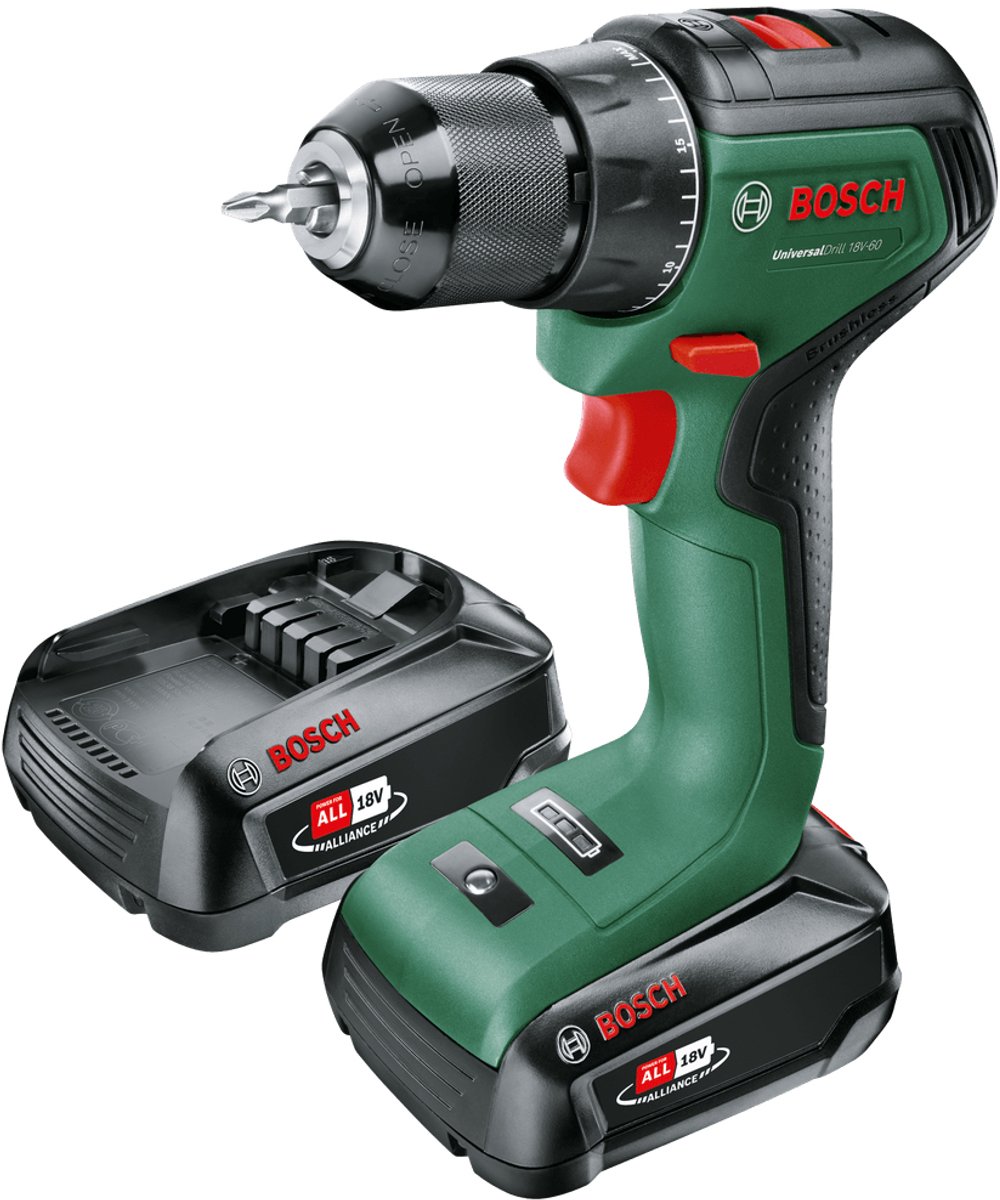 Beste Accuboormachines 2026 Bosch UniversalDrill 18V-60