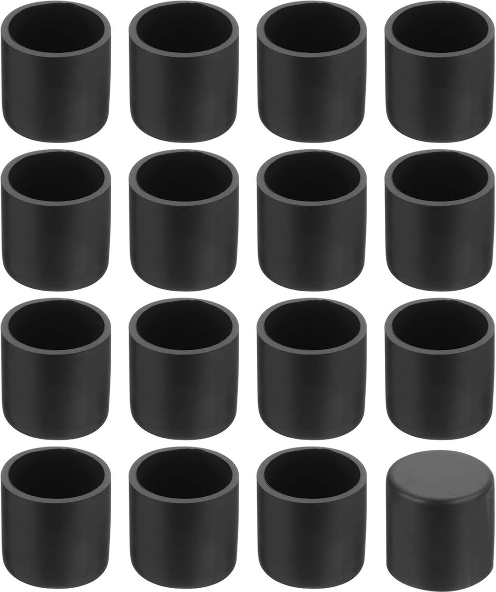 36x Dopsleuteldoppen voor Stoelpoten 18mm PVC Zonder Merknaam voor Bescherming van Vloeren