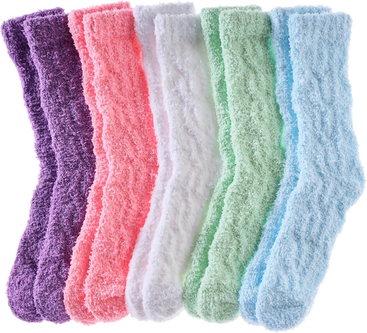 Dames Warme Fuzzy Sokken Zachte Pluizige Pantoffels voor Binnen