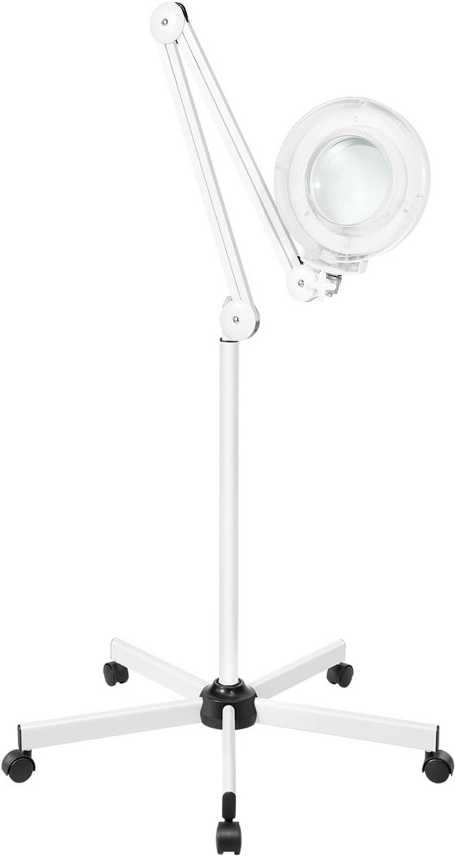 Set van 5 LED Vergroting Lampen met 5x of 8x Vergroting op Stabiele Rolvoet