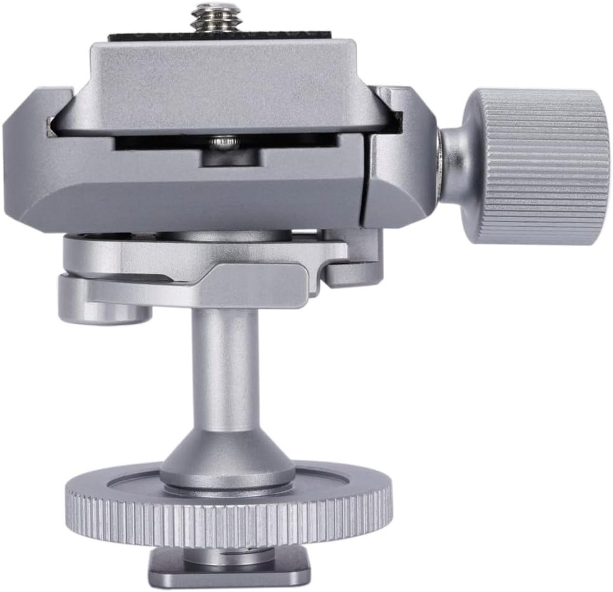 Mini Balhoofd Statiefkop met Koude Schoen Adapter en Snelkoppelingsplaat