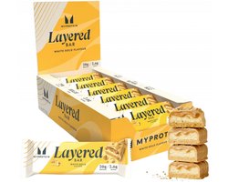MyProtein MyProtein Layered Bars (12x60g) White Gold - Repen - Eiwit Repen