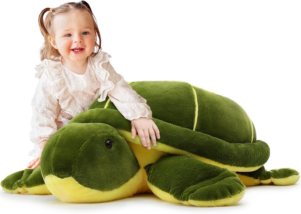 XXL Schildpad Knuffel 65 cm - Grote Pluche Dieren Knuffeldier Cadeau