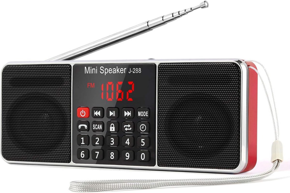 Draagbare AM/FM Radio met Bluetooth, USB en MP3 Speler