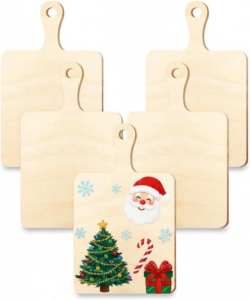 5x Houten Planken voor Knutselen en Decoratie - Beige Houten Bord