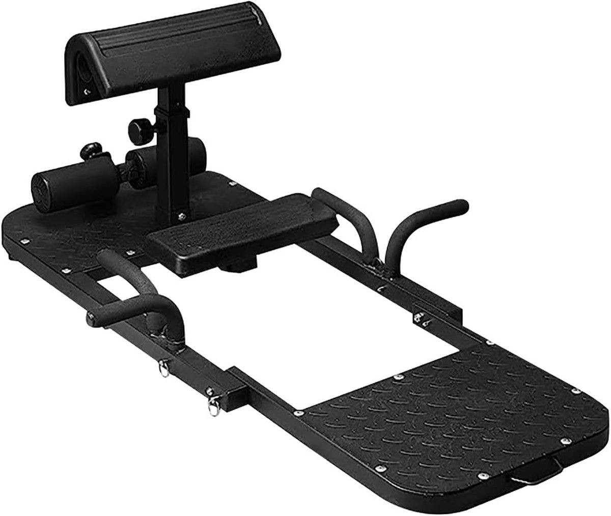 Glute Machine - Heup Machine - Effectieve Workouts - Multifunctioneel Opvouwbaar - 128x48x50cm - Zwart