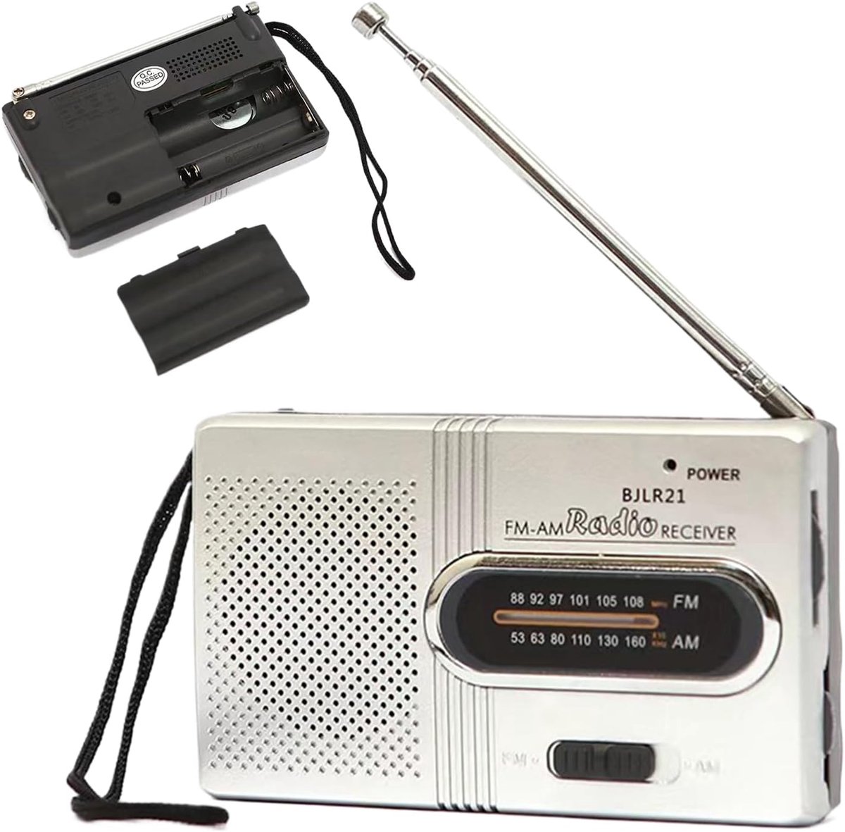 Draagbare FM Radio - Kleine Radio Tuner - Buiten Activiteiten - Krachtige Speaker - 11 x 7 x 4 cm