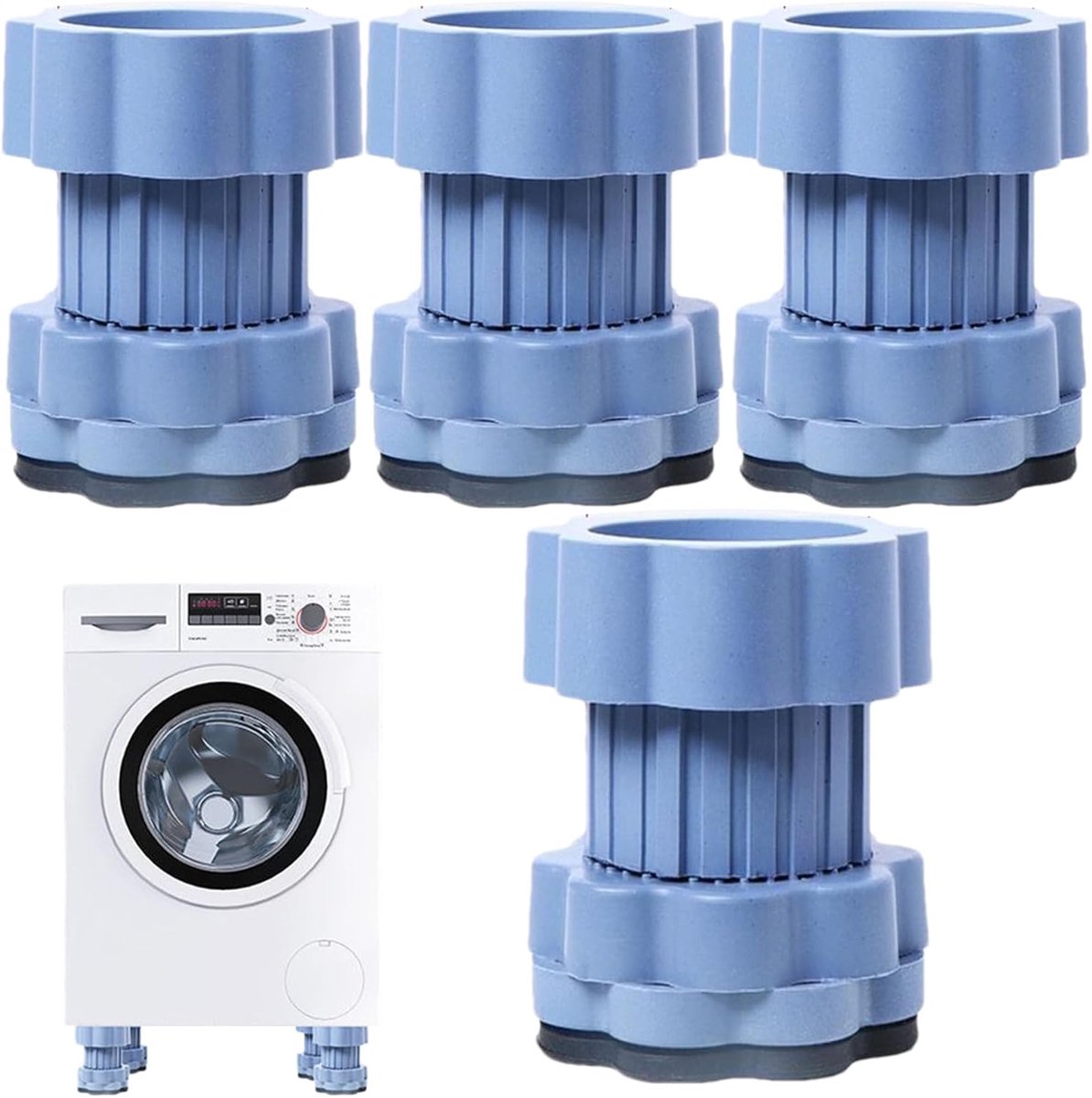 Trillingsdempers Wasmachine - Apparaatvoetjes - Stil Huis - Schokabsorberend - 68 x 8 cm