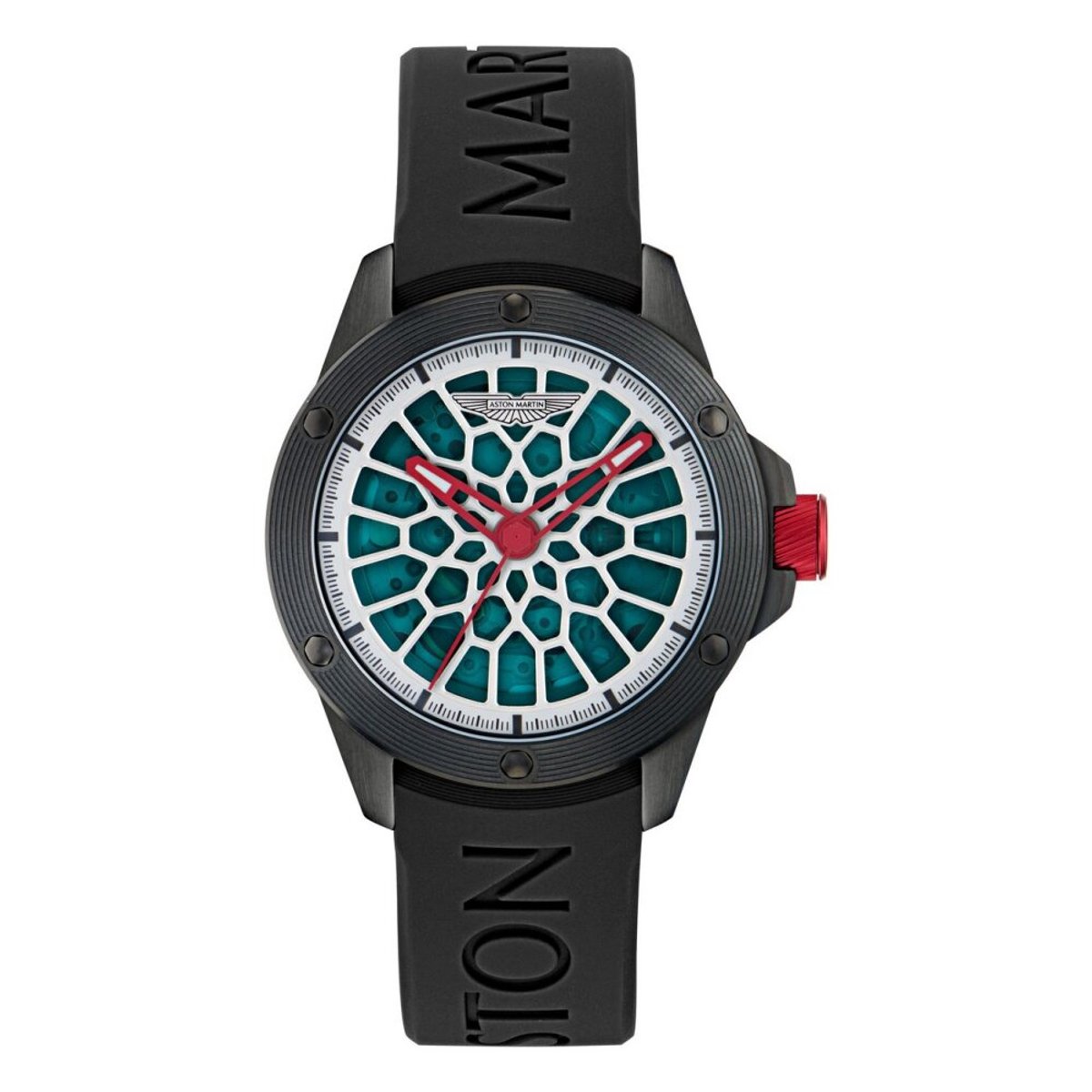 Aston Martin Thrill RIM MTRR1F502 Horloge - Siliconen - Zwart - Ø 41 mm
