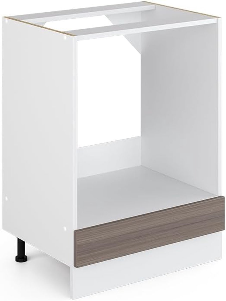 Ovenombouwkast - Keukenmodule - Keukenopslag - Verstelbare plank - 60 cm breed - Edel grijs