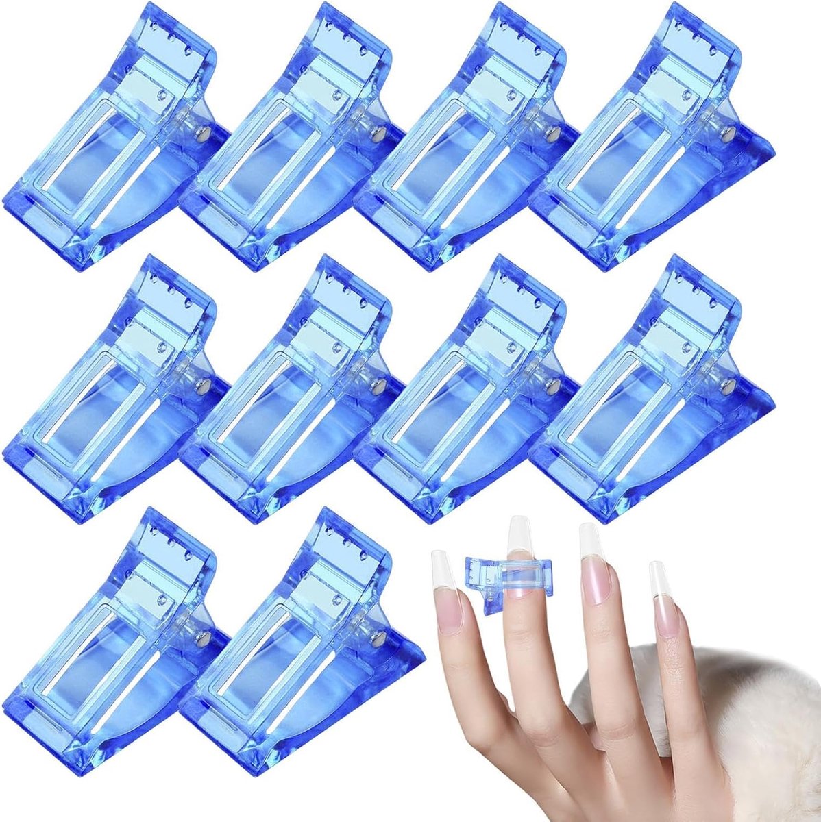 Nagelverlenging Klem - Manicure Tool - Nagels Vormgeven - Herbruikbaar Ontwerp - 4x3x2 cm