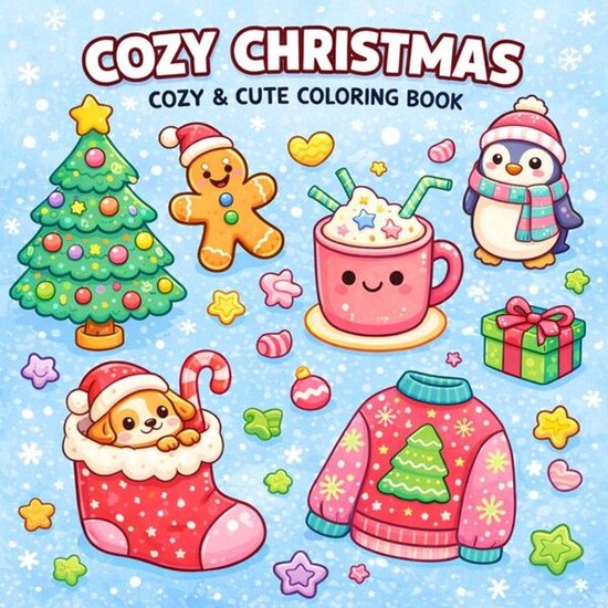 Cozy Christmas: Coloring Book for Adults and Teens Featuring ... - cover