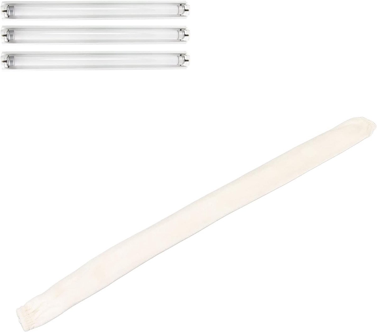 Kabelbeschermer - Dempende Huls - Bescherming Leidingen - Met Rits - 60cm x 5cm - Wit