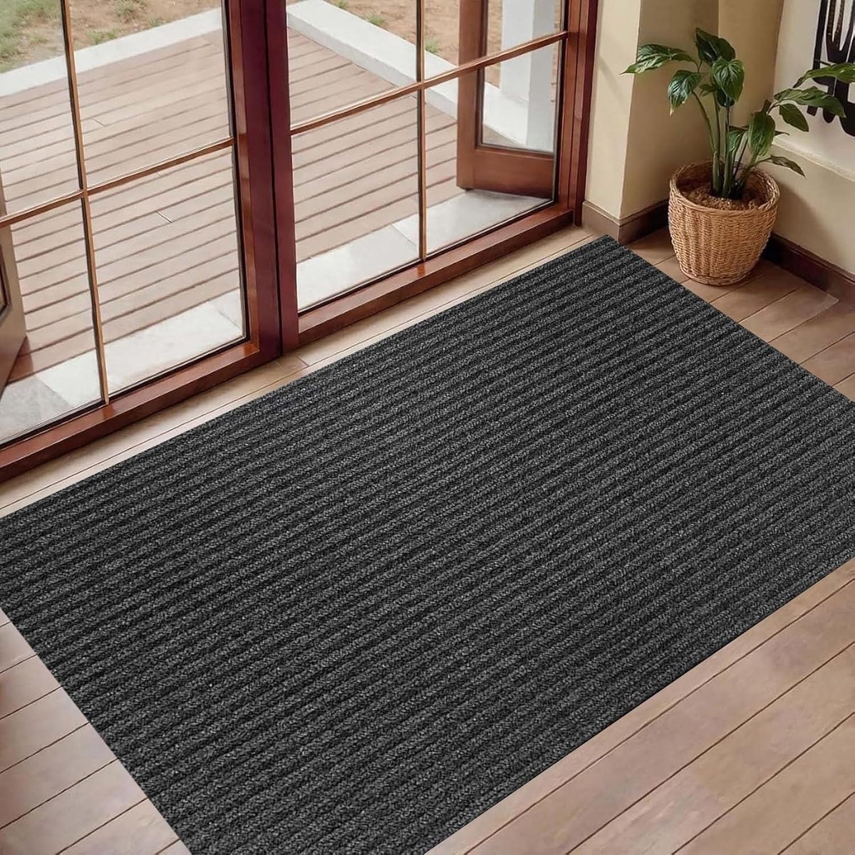 Binnendeurmat - Vuilvanger Mat - Stof Vangen - Antislip Rubberen Achterkant - 75 x 120 cm 