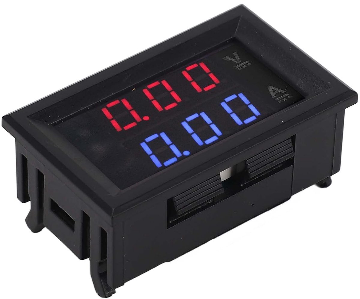 Spanningsstroommeter - Ampère meter - Batterij monitoren - 1.57 Inch Scherm - 0-100V 0-10A - Doorzichtig