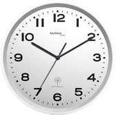 Technoline WT 8500 Silver - Wandklok - Rond - Kunststof - Radiogestuurde tijdsaanduiding - 30 cm x 4.1 cm - Zilverkleurig