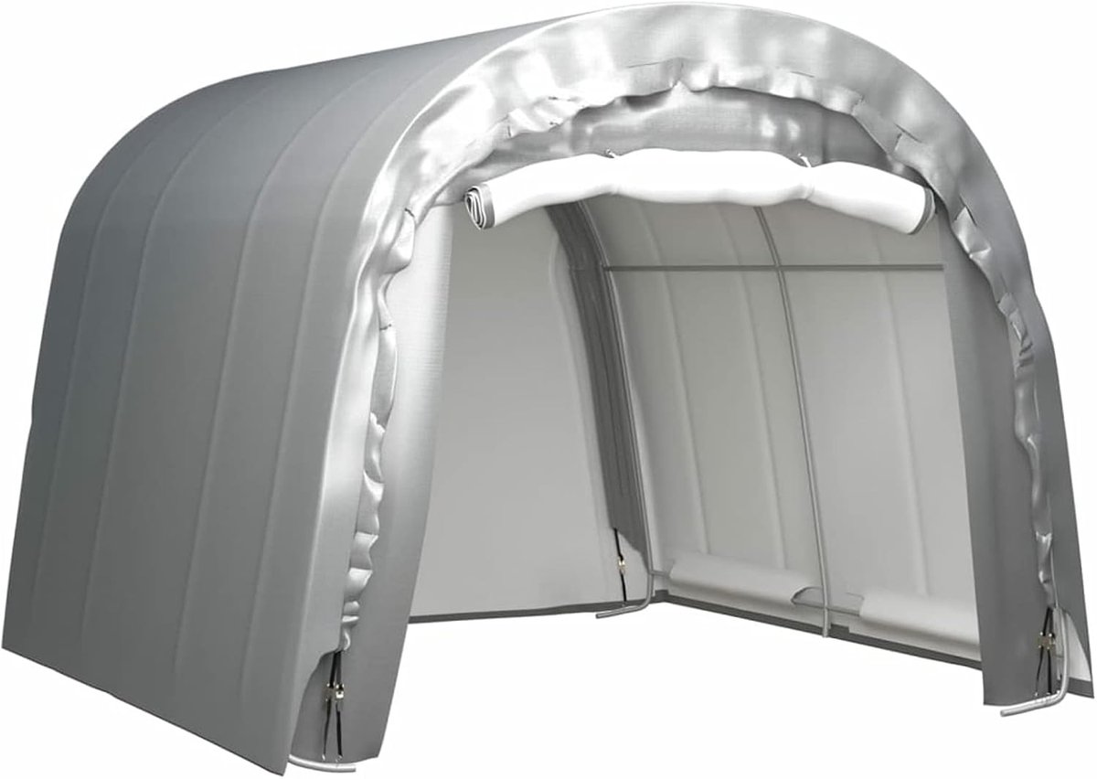 Opbergtent - Tuin Tarp - Buiten Spullen Opslag - Waterdicht UV Bestendig - 300x300 cm - Grijs
