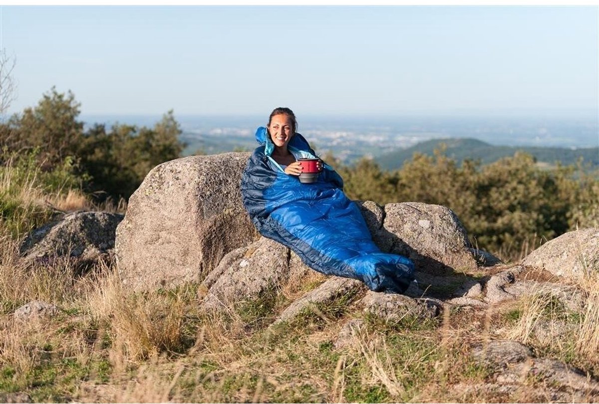 Coleman Fision 100 Mummy Slaapzak - 208 x 81 cm - Blauw