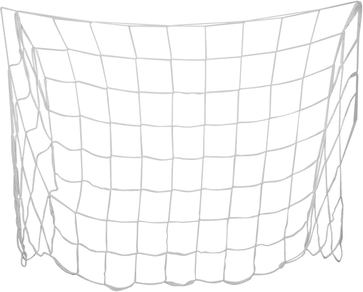 Voetbaldoelnet - Trainingsnet - Voetbaltraining - Slagvast polypropyleen - 1.2 x 0.8 meter - Wit