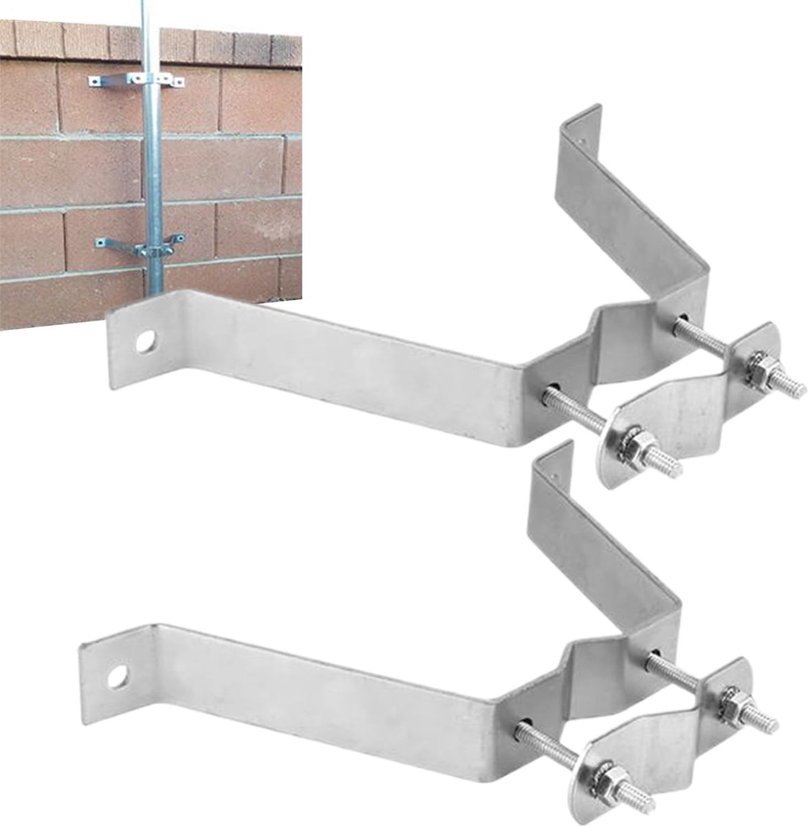 Antenne Houder - Schotel Beugel - Buiten Montage - Verstelbare Pole - 22.4 x 9 cm