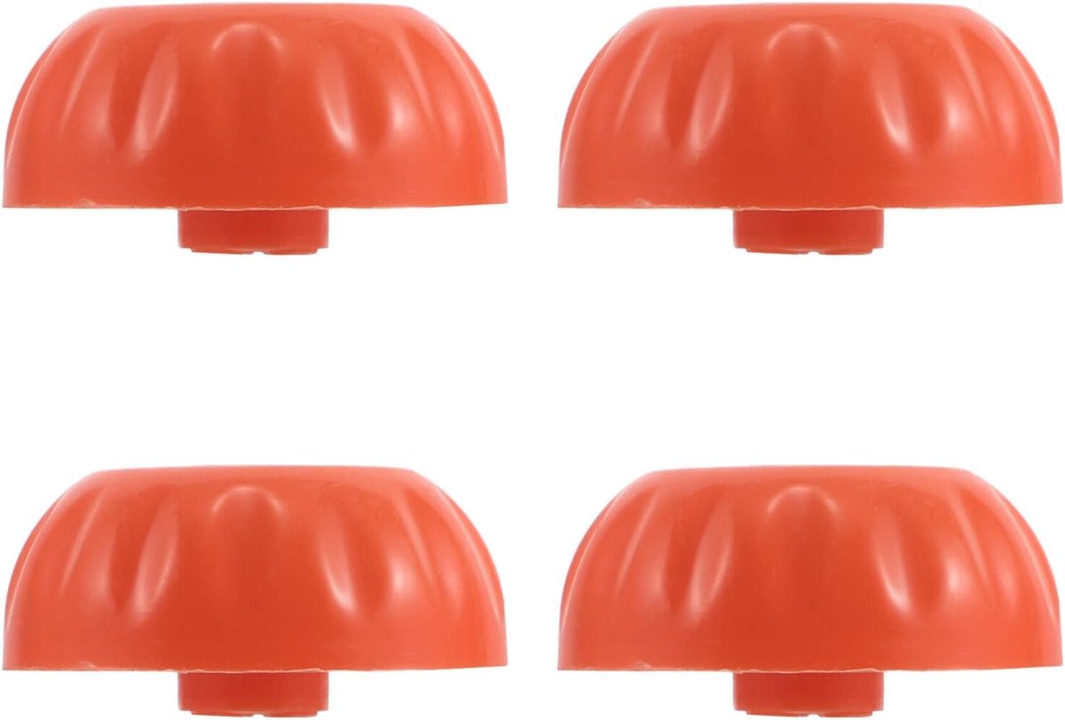 Thermostaatknoppen Set - Verwarmingsknoppen - Nauwkeurige Temperatuurregeling - Antislip Ontwerp - 3.8x3.8x1.9cm - Oranje