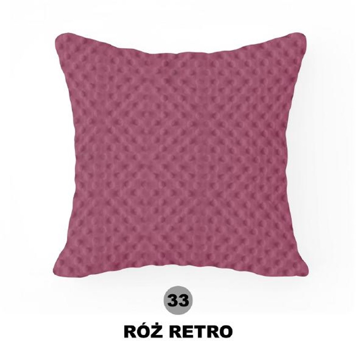 INNY - Sierkussenhoes - 40x40 cm - Minky - Roze - Retro