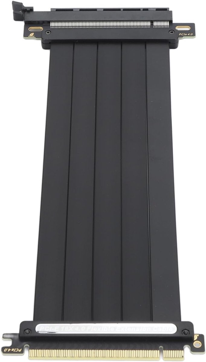 Verlengkabel Grafische Kaart - PCIe Riser Kabel - Systeem Upgraden - 180 Graden Connector - 300mm Lengte - Zwart