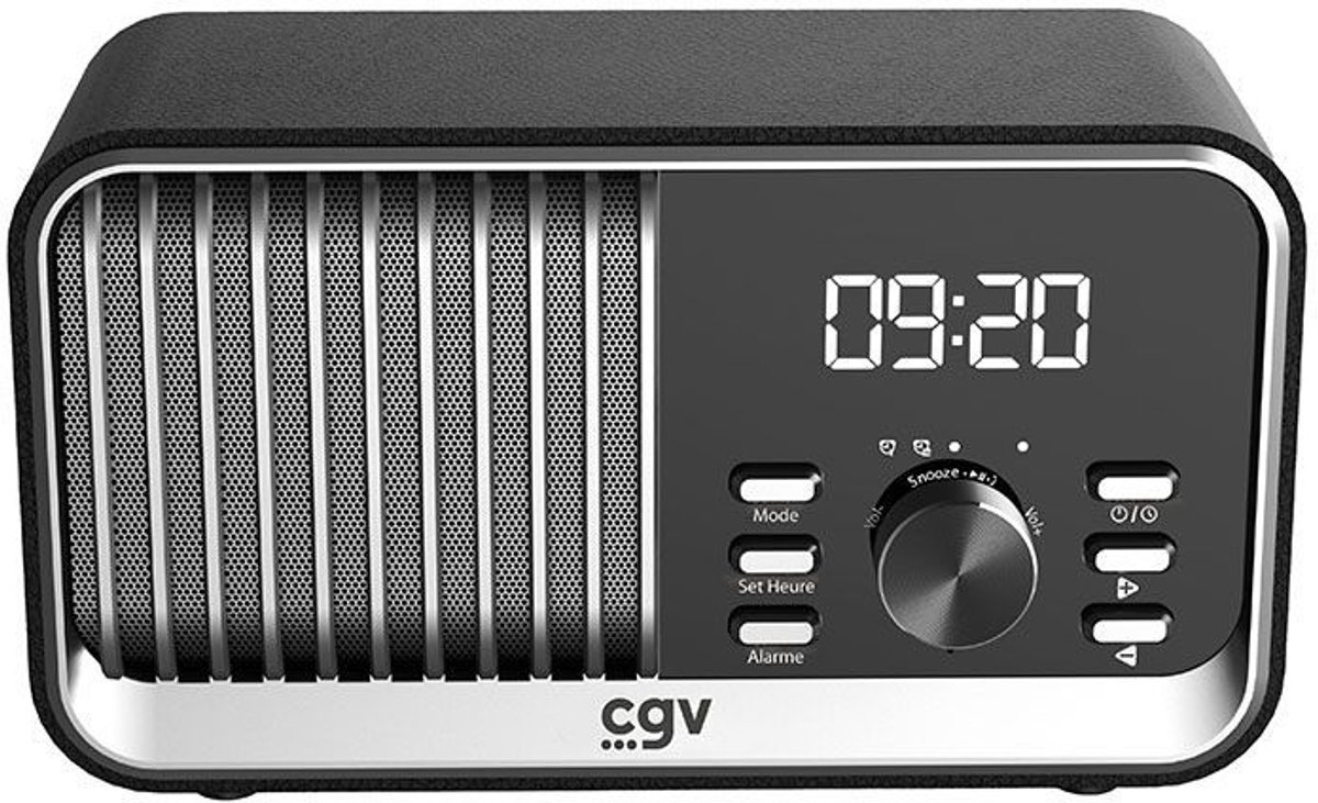 Draagbare FM-radio - CVG - BeBop FM - Bluetooth - ingebouwde batterij - zwart