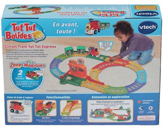 VTECH - TUT TUT BOLIDES - TUT TUT EXPRESS TRAIN CIRCUIT (+ PETER STOOMTREIN) - Meerkleurig van Vtech — afbeelding 2
