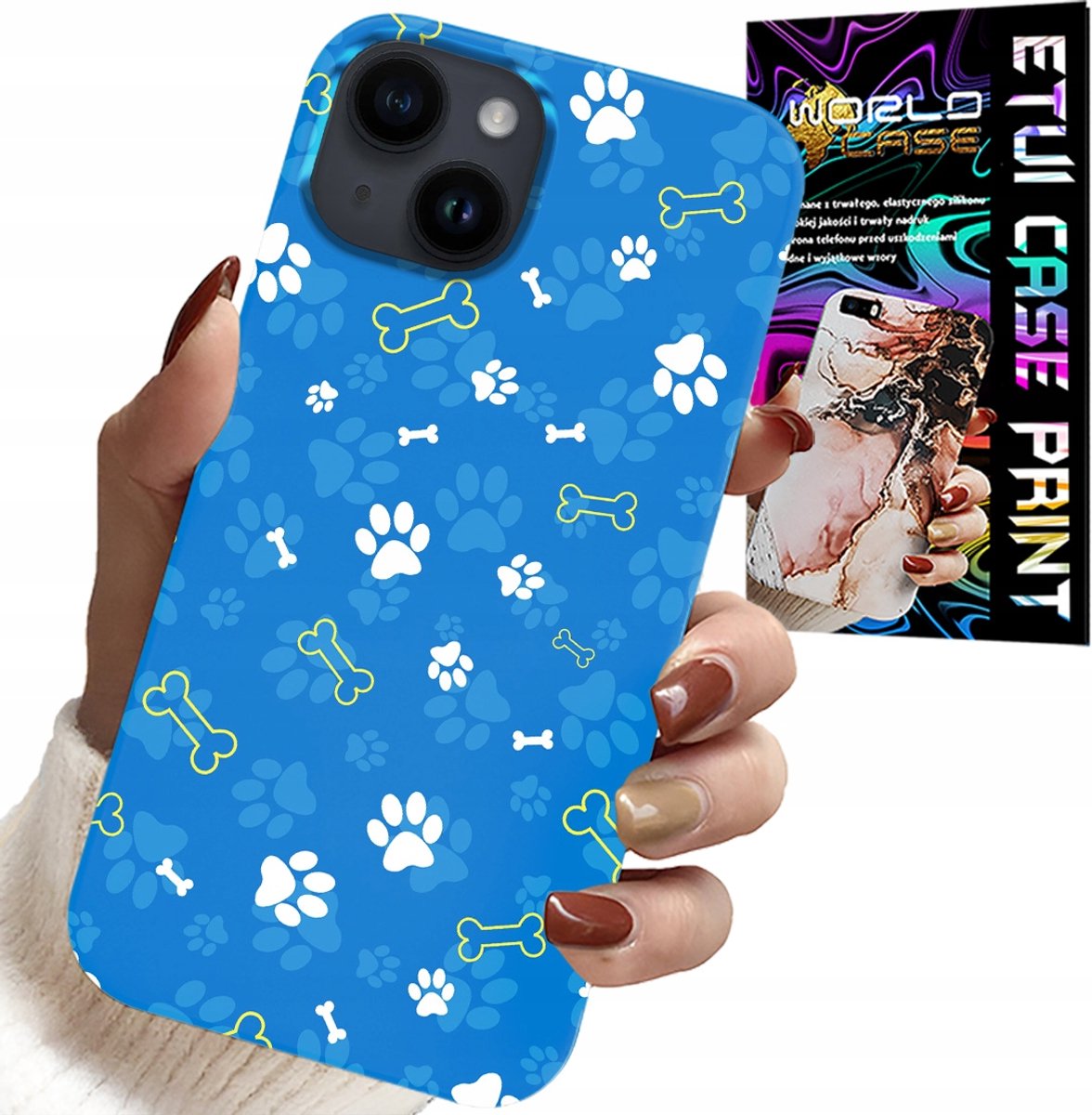 iPhone 13 hoesje - Paws Bones Dog Patrol patroon voor kinderen
