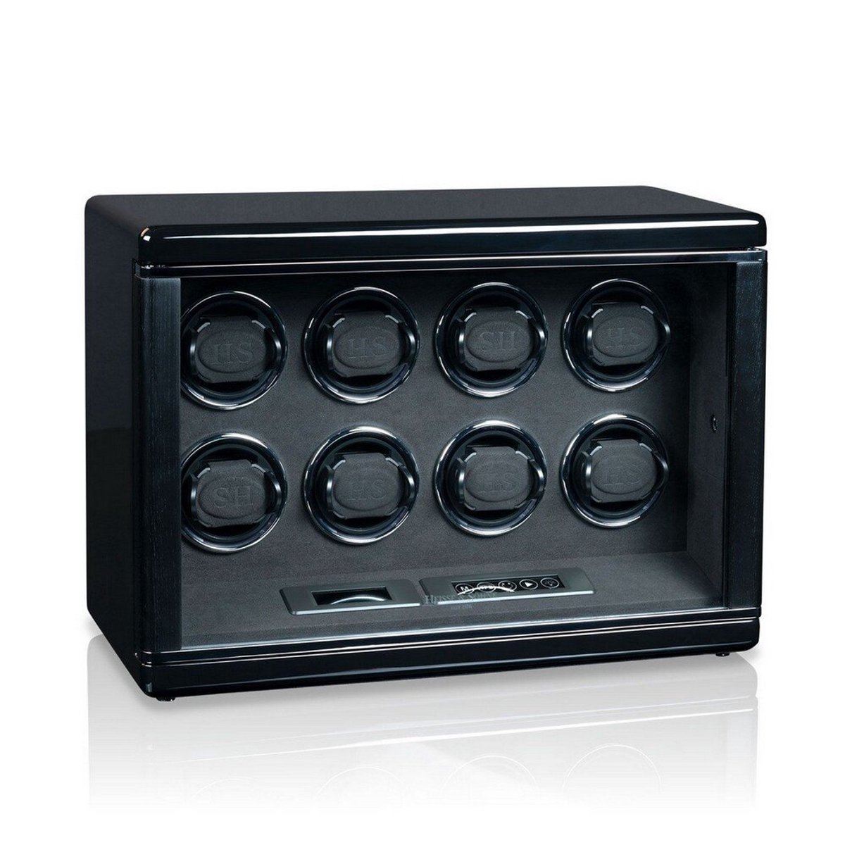 Heisse Söhne - 70019-226.142 - Horlogeopwinder - voor 8 horloges - Chicago 8 - Zwart