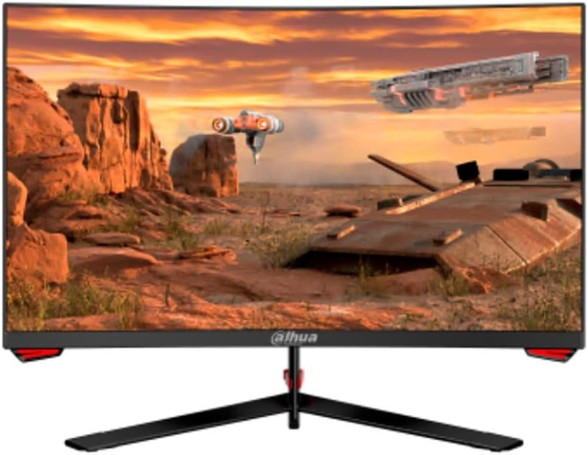 Full HD Monitor - 236 inch scherm - Intensief gamen - Gebogen VA paneel - 538 cm breed - Zwart
