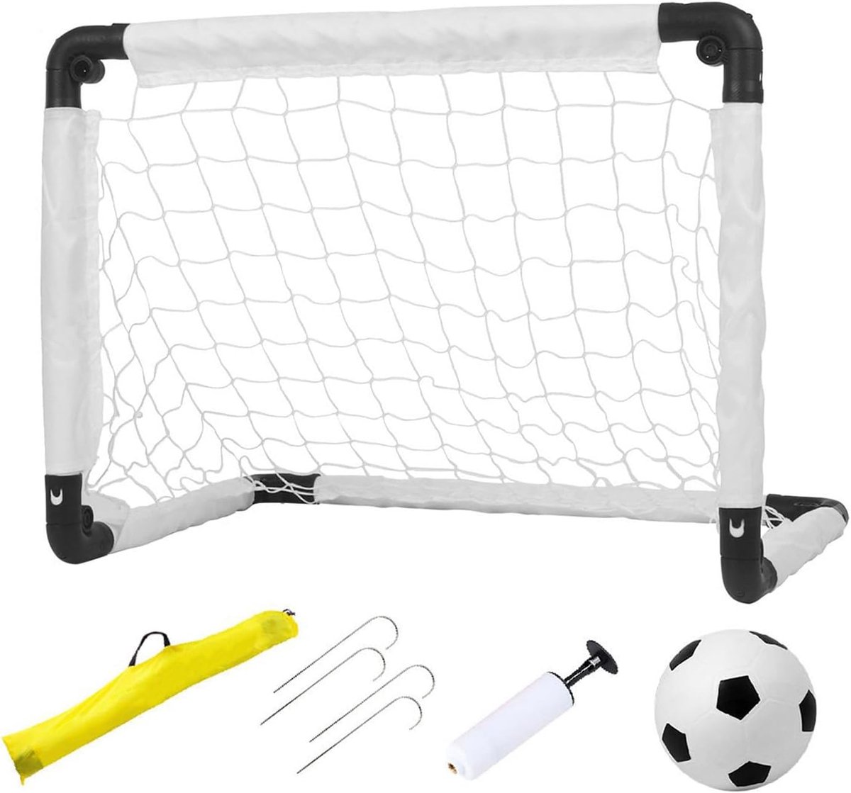 Voetbalgoal Kinderen - Opvouwbaar Doel - Training En Spel - Met Opbergtas - 60x45x45cm