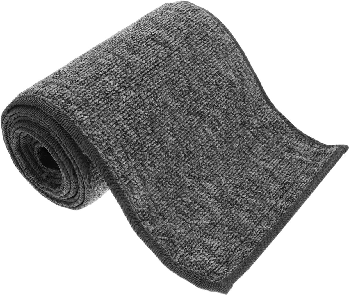 Kattenwiel Vervangmat - Kattenmat Loopband - Huisdier Fitness - Geluidsarme Pluche Mat - 282 cm Lang - Grijs