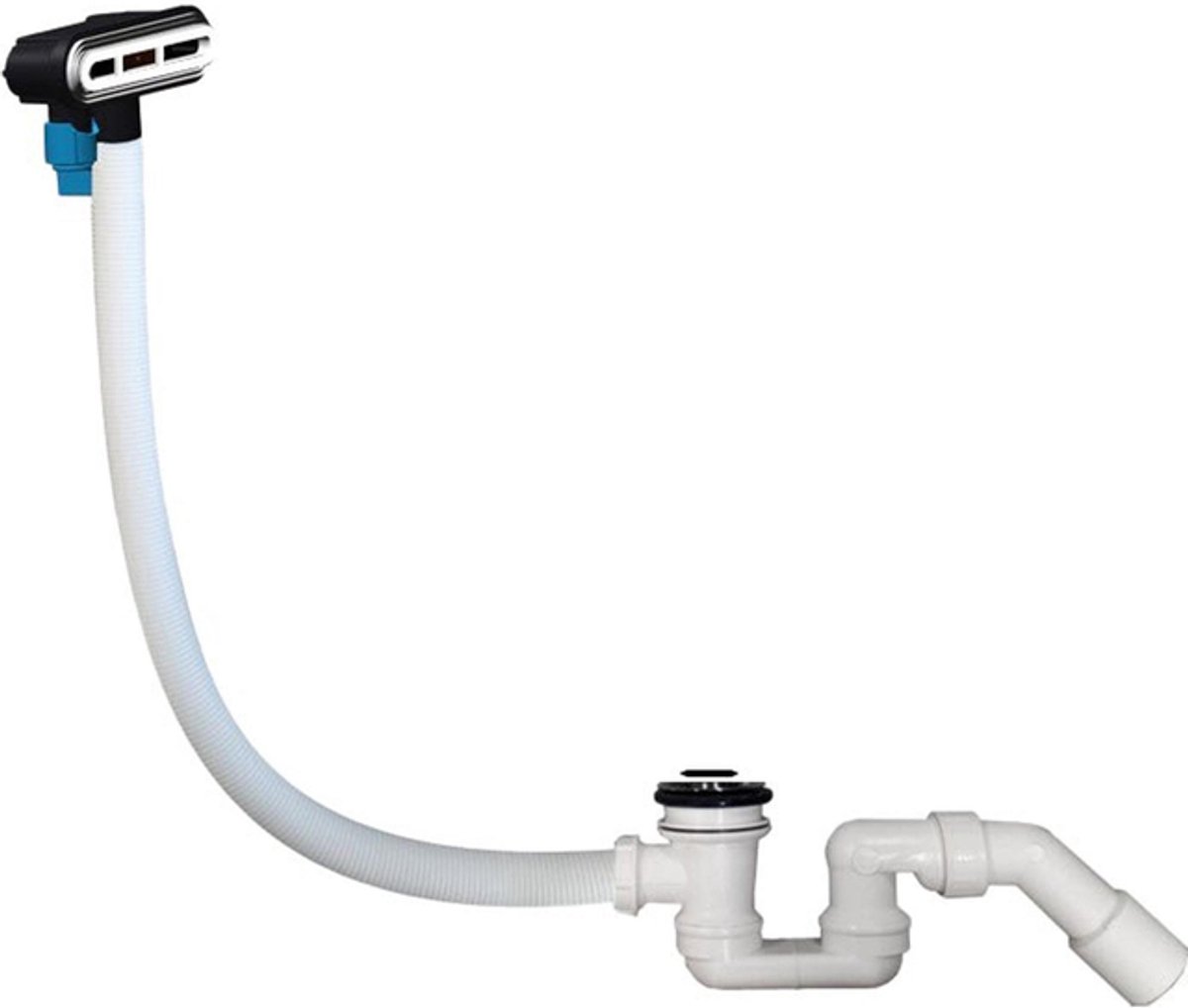 Villeroy & Boch Toebehoren Verlengde afvoer- en overloopcombinatie - 200 x 300 x 100 mm - glans wit Alpin (wit)