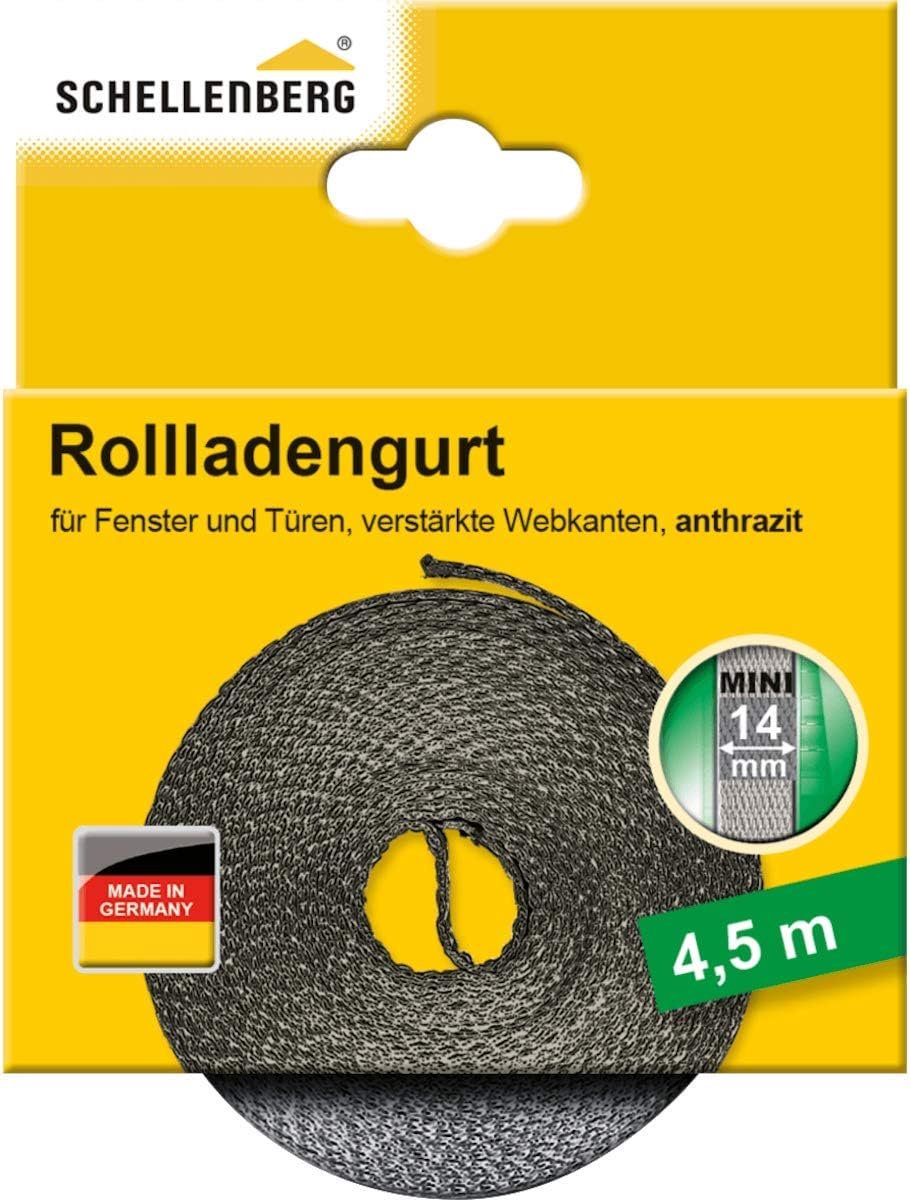 Rolrubber Rolluikband 14mm Breed 4.5m Lang Geschikt voor Mini Systeem Antraciet