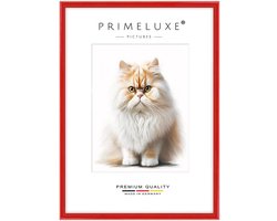 Op maat gemaakte houten fotolijst met ontspiegeld glas, smal profiel