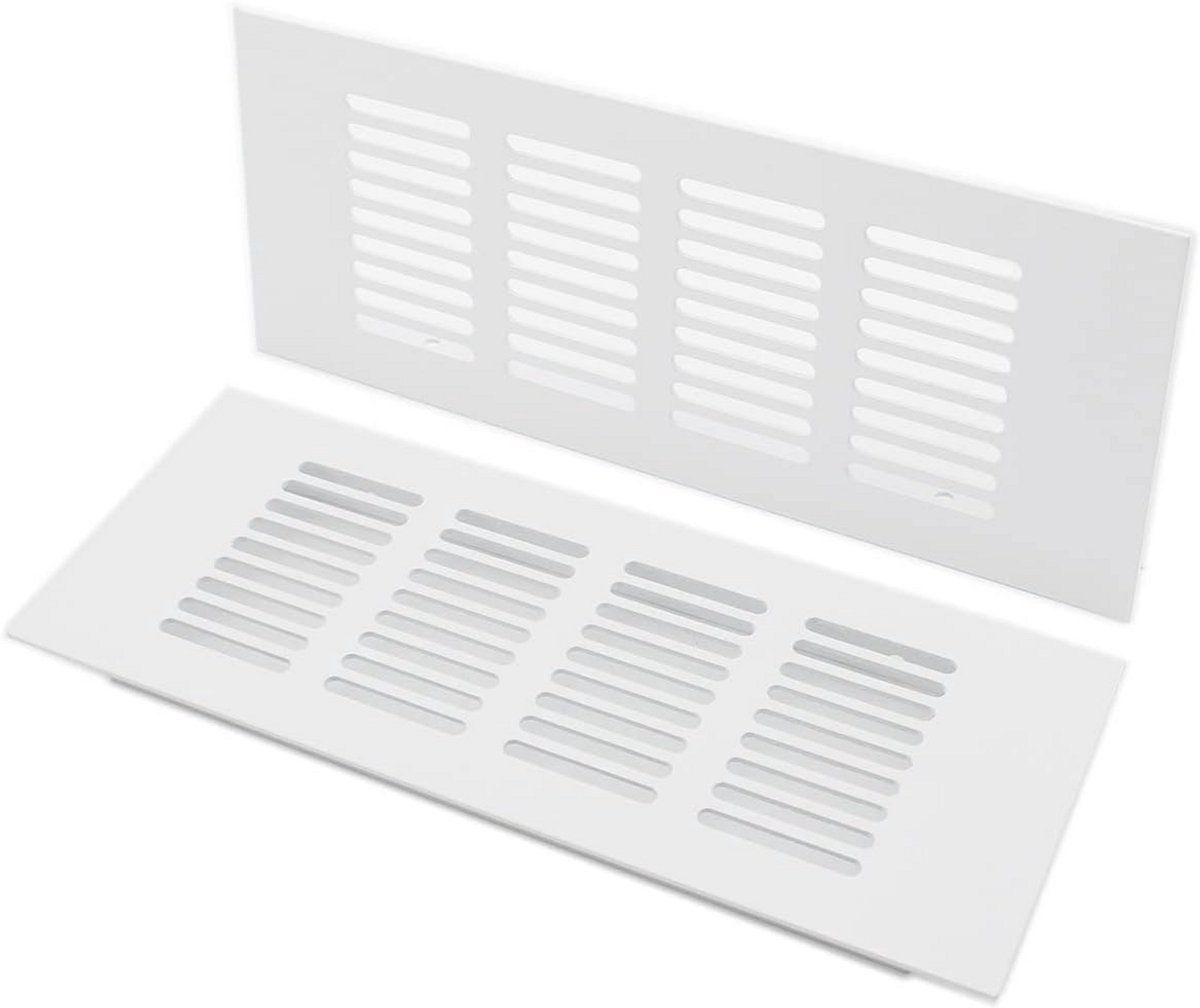 Set van 2 RVS Ventilatie Rooster Wit R আকারে Luchtuitlaat voor Kast Keuken Badkamer