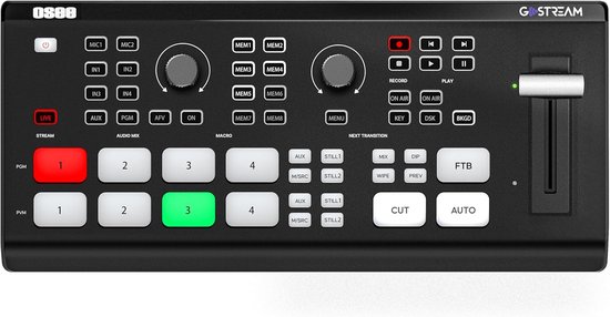 Video Mixer Machine Mini Video Mixer Switcher voor Live Streaming en Multi-Format Opnames | bol
