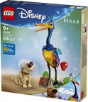 Emballage de l'ensemble LEGO Disney Kevin & Dug avec l'oiseau coloré Kevin et le chien Dug avec une collerette.