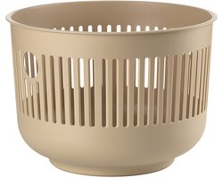 Zone Denmark Ume Wasmand - 30 liter - Camel - Kunststof - Ronde Wasmand met Hengsel - Kleine Wasbox of Opbergmand