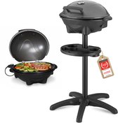TZS First Austria Elektrische BBQ - met Grillplaat - 2400 W - Grilloppervlak 44 x 33.5cm - Zwart