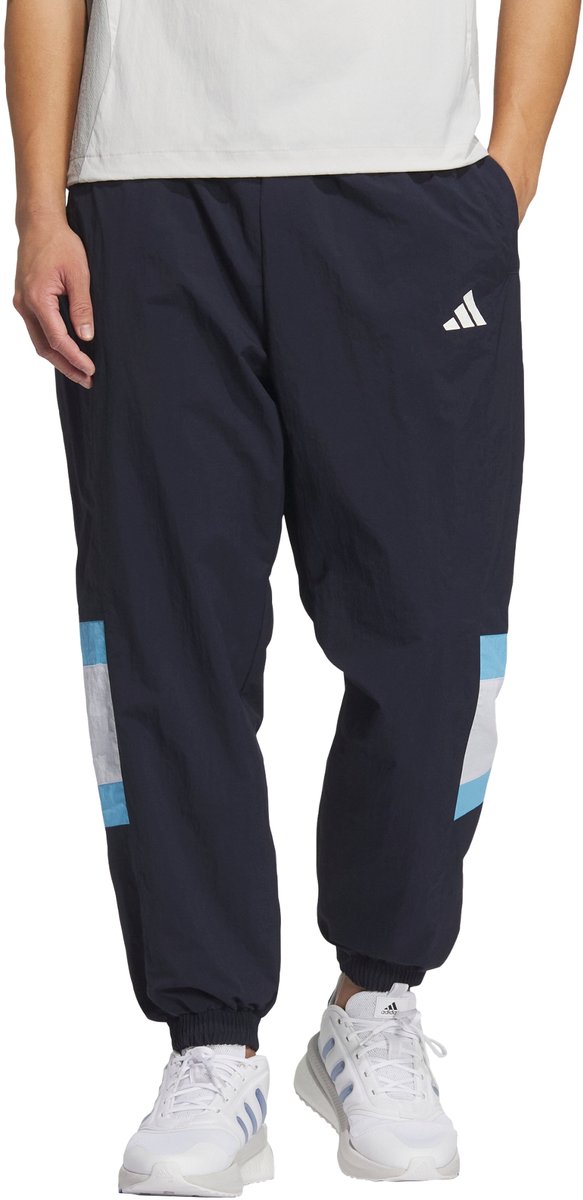 Adidas Sportswear Word Wov Pnt Heren Blauw