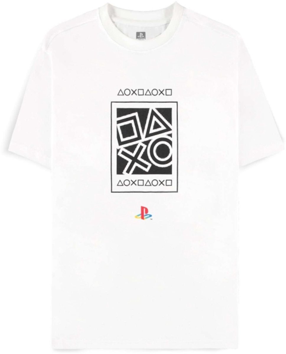 PlayStation - Icons Heren Tshirt - 2XL - Wit