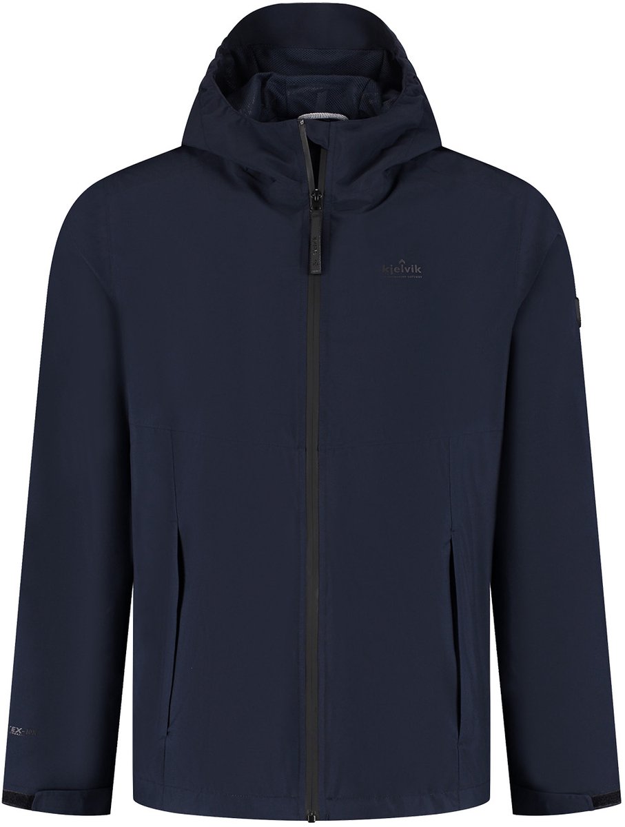 Kjelvik Outdoorjas Kiron Donkerblauw