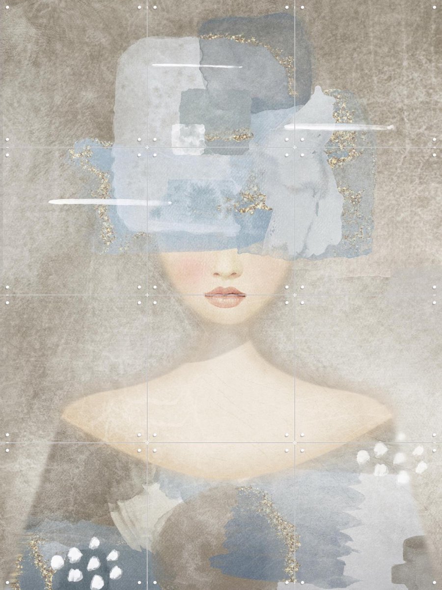 IXXI Sora, Mirjam Duizendstra - 60 x 80 cm - Gratis ophangtool - Grote wanddecoratie en posters - Grafisch Ontwerp, Aquarel, Illustraties, Abstract