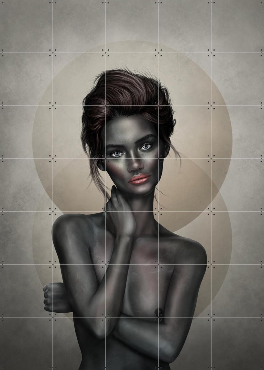 IXXI Confidence or Innocence, Erik Andreas - 100 x 140 cm - Gratis ophangtool - Grote wanddecoratie en posters - Digitale Kunst, Illustraties